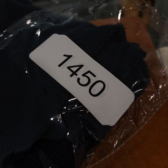 Timberland graphic Print Waffle Knit Thermal Long Sleeve Shirt Blue Men Size XL - Picture 8 of 8